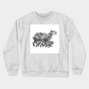 Capybara family Crewneck Sweatshirt